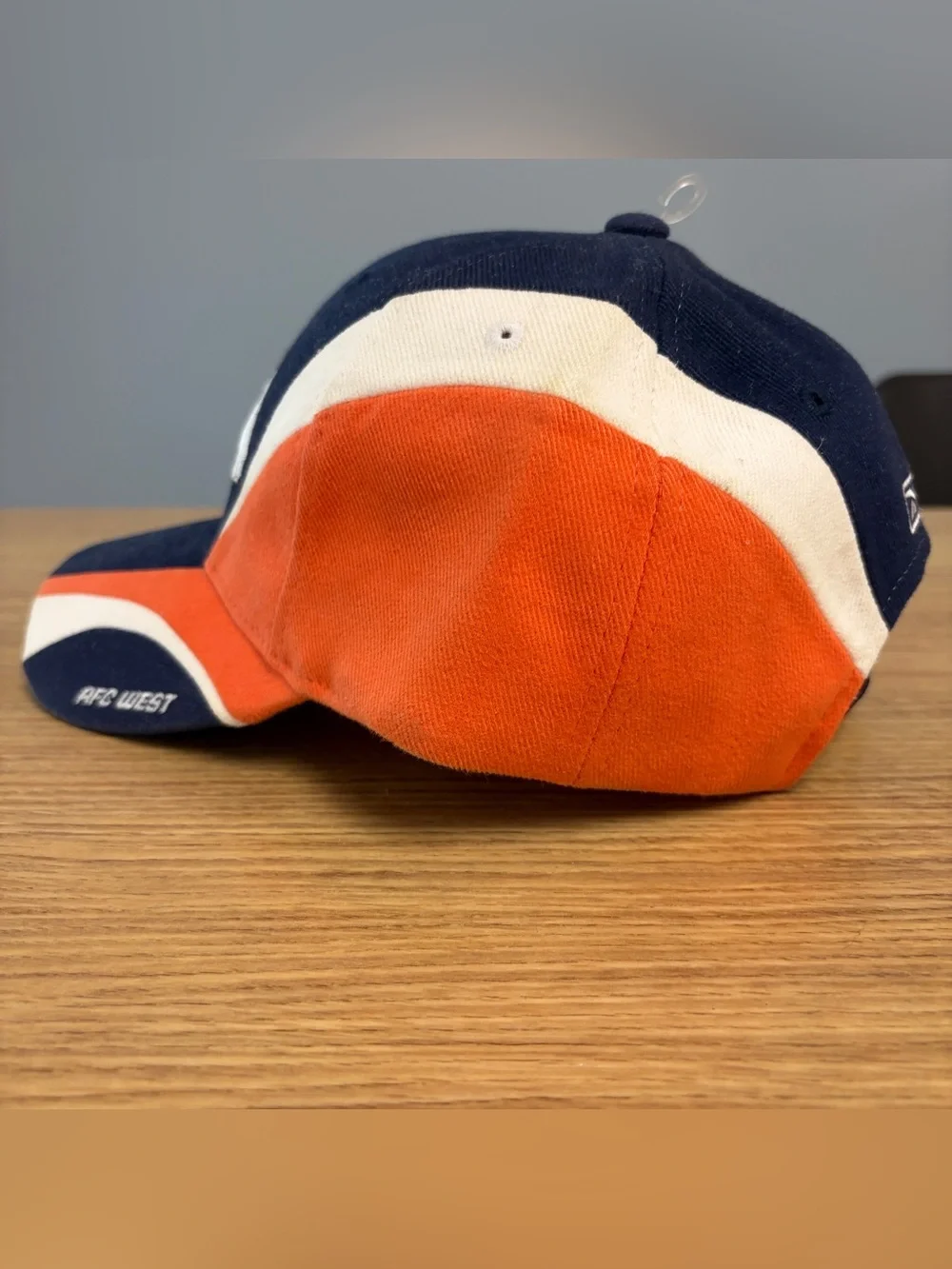 Vintage Reebok Denver Broncos Hat Cap Strapback Adjustable NFL AFC West Blue